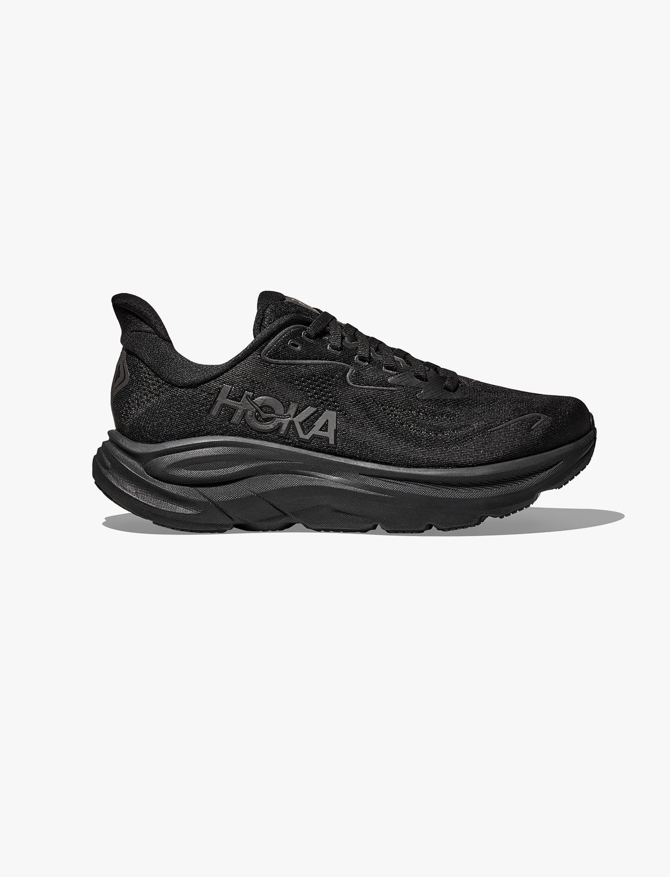 Clifton 10 Black Wide in Black / Black running shoe photo 2 | MotionLab