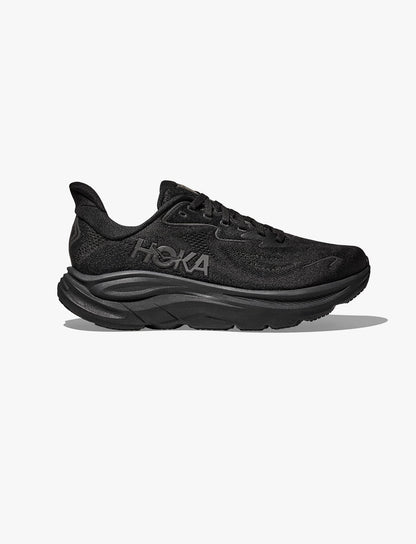 Clifton 10 Black Wide in Black / Black running shoe photo 2 | MotionLab