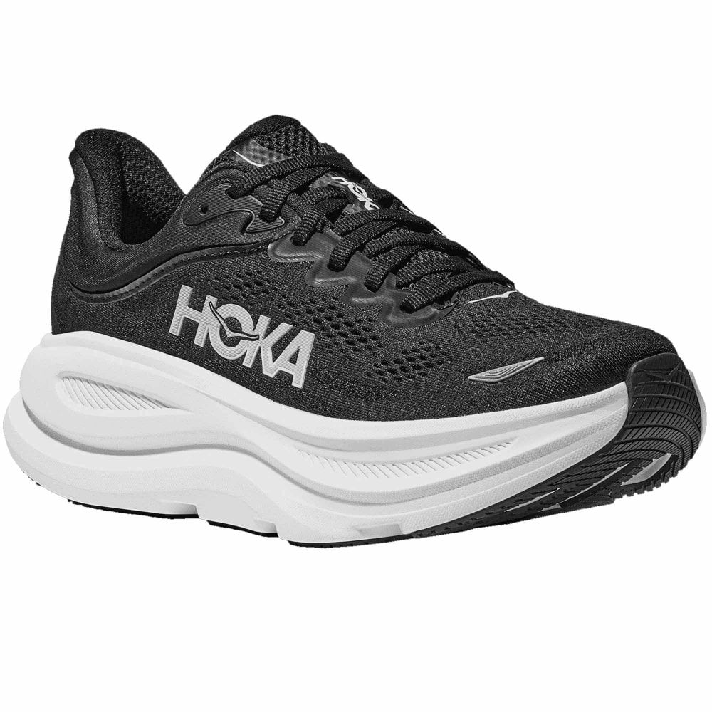 Bondi 9 Women Regular in Black / White running shoe photo 1 | MotionLab