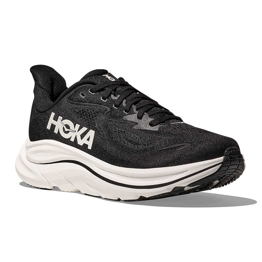 Hoka Clifton 10 in Black / White running shoe photo 2 | MotionLab