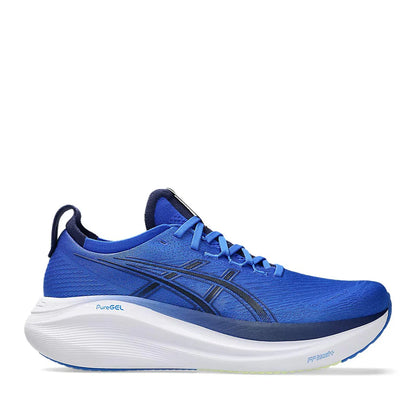 Gel Nimbus 27 Men in Blue running shoe photo 1 | MotionLab