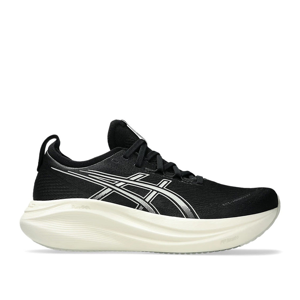 Gel Nimbus 27 Men Wide in Black / Lake Grey running shoe photo 2 | MotionLab