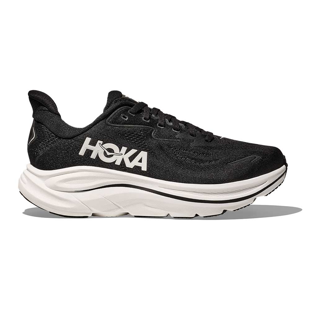 Hoka Clifton 10 Wide in Black / White running shoe photo 9 | MotionLab