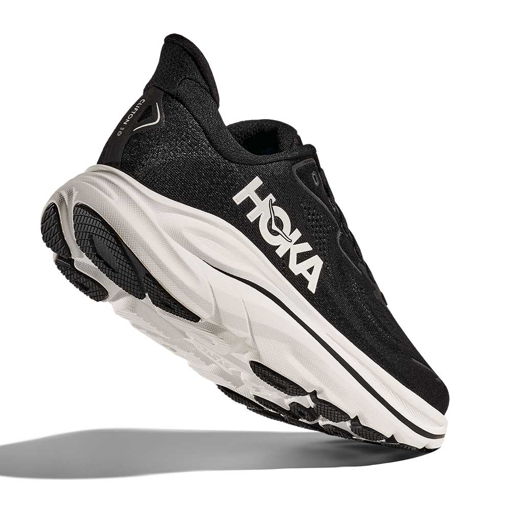 Hoka Clifton 10 Wide in Black / White running shoe photo 11 | MotionLab