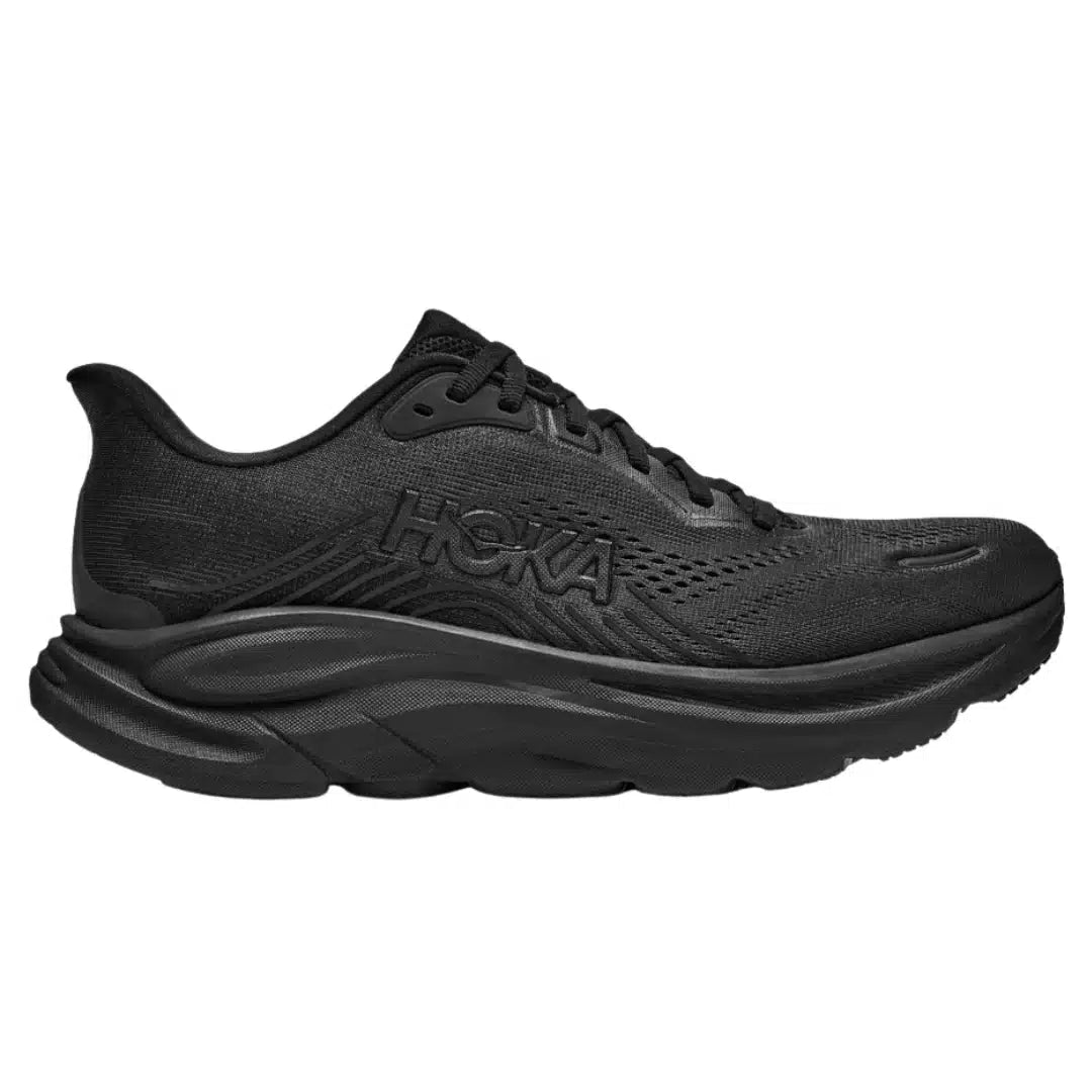 Hoka Clifton 11 Men Wide in Black / Black running shoe photo 1 | MotionLab