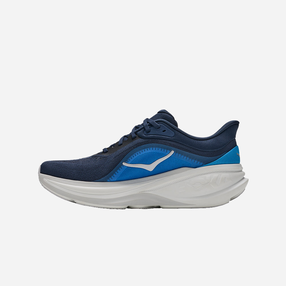 Hoka Clifton Pro Men Wide in Varsity Navy / Soft Cobalt running shoe photo 3 | MotionLab